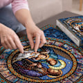 Miniatyrbilde 4 av 7: Stained Glass Puslespill påske Puslespill for Voksne 1000 Brikker, Julekrybbe Puslespill, Ferie Puslespill som påskedekorasjoner