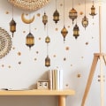 Miniatyrbild 2 av 10: Ramadan Dekorationer för Hemmet, Islamiska Muslimiska Väggdekaler, Eid Mubarak Ramadan Dekoration Lykta