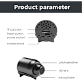 Miniatyrbilde 4 av 7: X5 Mini Wifi Nettverkskamera Hd 1080p Trådløs Sikkerhetsovervåking 160 Bred Vinkel Liten Nattsyn With 32G memory card