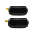 Miniatyrbilde 1 av 5: For Audi-A3 S3 8P A4 RS4 S4 B6 B7 A6 8E0949127 LED Dynamisk Side Marker Blinklys Sekventiell Lampe Indikator 2stk Blackened 0.07