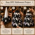 Miniatyrbilde 3 av 8: DIY Quilted Christmas Tree Fabric Kit, 3D Fabric Patchwork Craft Set for Beginners, Handmade Table Decoration for Home, Mantel, Table, Office #H