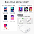 Miniatyrbillede 4 af 5: 20W 2-pak USB-C Hurtiglader, Usbc Stik Type C Væghængt AC Strømadapter