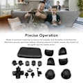 Miniatyrbilde 3 av 5: 16 stk spillkontrollknapper for PS5-kontroller, erstatningsknapper for tommel og avtrekkere for PS5-kontroll Black