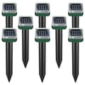 8-pack Solar Powered Snake Repellers for Outdoor Use