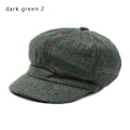 Miniatyrbilde 1 av 10: Åttekantet caps Hatter Maler Guttelue Dame Bereter MØRK GRØNN dark green 2