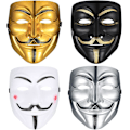 Pikkukuva 1 / 5: 4 kpl V For Vendetta Guy Mask Halloween Costume Cosplay Party Mask Anonymous Mask Aikuiset Lapset Unisex Carnival Mask Halloween Cosplay Party Lahjat -
