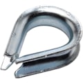 Miniatyrbillede 1 af 2: 04223 (2 stk) Wire Rope Kabel Thimble, Galvaniseret 10 mm, 3/8 tommer - Pakke med 2 stykker