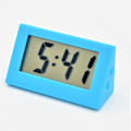 Miniatyrbild 3 av 3: Vit digital klocka, liten klocka, mini, kan användas som bilklocka eller T
