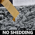 Miniatyrbillede 4 af 7: Tæpper til stue - Grå tæpper til soveværelse skridsikre - Moderne superbløde tykke luv små fluffy shaggy tæpper, der ikke fælder, 50 cm x 80 cm