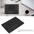 Miniatyrbild 5 av 6: 10 tum Trådlöst Bluetooth-tangentbord med pekskärm Retro Runda Tangentknappar Ergonomiskt Magnetiskt Stöd Pekgester för Windows för IOS Svart