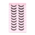 Pikkukuva 1 / 5: 10 paria 3D Mink DD Curl venäläisiä tekoripsiä TK01