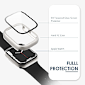 Miniatyrbild 2 av 5: 6-pack kompatibla med Apple Watch skärmskydd 45mm serie 9 8 7, hårt PC-stötfångar sportfodral för iWatch 45mm serie 9 8 7 män kvinnor 45mm