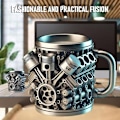 Miniatyrbillede 2 af 3: Personlig rustfri stål krus, V8/V6 motor design rustfri stål kop V6
