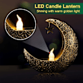 Miniatyrbilde 7 av 10: Ramadan-lykt, Mini Ramadan LED-lysdekorasjoner, 6 stk Eid Mubarak Mini-lykter