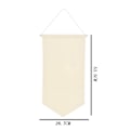 Miniatyrbillede 3 af 5: 2 stk. vægmonteret badge display lærred emalje broche kollektion display banner medalje nål opbevaring krave flag vimpel ramme (beige)