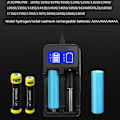 Miniatyrbilde 8 av 10: Intelligent USB Batterilader LCD-skjerm for Li-ion 18650 18500 18490 18350 17670 14500/Ni MH/Ni Cd Ladeløsning