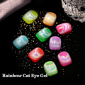 Pikkukuva 4 / 10: 15 ml Rainbow Treasure Jelly Värikäs Heijastava Glitter Magneettinen