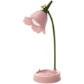 Miniatyrbillede 1 af 5: Blomster LED Bordlampe Ledningsfri Bordlampe Justerbar Svanehals Dæmpbar Berøringsstyret Genopladelig Batteri Student Soveværelse (Pink)