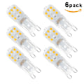 Pikkukuva 2 / 7: 6 kpl G9 LED-lamppua lämmin valkoinen 220V LED G9 -lamput sopivat