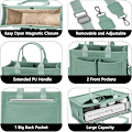 Miniatyrbillede 4 af 5: Stor Canvas Tote Taske til Kvinder med Lommer, Laptop Crossbody Punge Alt Hverdagstaske Håndtasker til Arbejde Strand Træningscenter