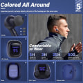 Miniatyrbillede 5 af 8: T6 Trådløse Høretelefoner, Bluetooth-Ørepropper ENC Støjreducerende Gennemsigtige In-Ear Høretelefoner, iseblue, mørk