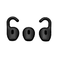 Miniatyrbilde 1 av 5: For Jabra Talk 45/Stealth Ørepropper Pads Hodetelefoner Øreplugger Øreputer Black