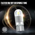 Pikkukuva 4 / 4: 10 kpl 6000k Canbus T10 168 194 W5w Dome License Side Marker Led Light Bulb White