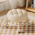 Pikkukuva 7 / 7: Matala pyörällinen jakkara 360° yleispyörillä Beige