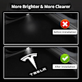 Miniatyrbillede 5 af 5: 4 stk. Tesla Puddle Lights Billedørlys Logo Projektor, Ultra-Light LED 3D Laser Ghost Shadow Light, Invitation Lights til Model 3 YSX Tilbehør
