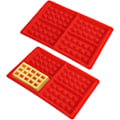 Pikkukuva 1 / 8: 2 kpl Muotti kakku muotti, Vaahtelumuoti Silikoninen, Kakku muotti Jääkuutio Leivonnainen muotti, 4-in-1 Square Waffles