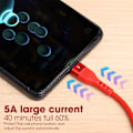 Miniatyrbillede 8 af 10: Spring Data Kabel Mobiltelefon Opladerkabel SORT 1MMICRO USB Sort Black 1mMicro USB-Micro USB