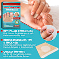 Miniatyrbild 3 av 5: 48 st Nagelreparationslappar, Nagelreparationsbehandling för att återställa utseendet på skadade naglar från missfärgning på 8 timmar över natten