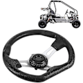 Miniatyrbild 3 av 5: Huncv Go-kart ratt 270mm för Racing Trolley Tillbehör Buggy Go-kart WELLNGS
