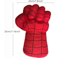 Miniatyrbild 2 av 6: Plush-Handskar för Barn Plysch Leksakshänder Mjuka Plysch Handskar Cosplay för Pojke Flicka Jul Halloween Födelsedagspresent, Medium, Röd-d Red-d