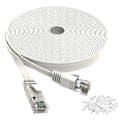 Miniatyrbilde 7 av 7: Cat 6 Ethernet-kabel 15 m Hvit - Flat Internett Nettverk Lan