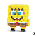 Miniatyrbillede 1 af 10: Mini Byggeklods Legetøj Figur Kort Sjovt Byggeklods Legetøj Sponge ONE-SIZE