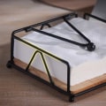 Miniatyrbillede 4 af 5: Med træbase, velegnet til køkkenbord, spisebord, bordplade (sort)