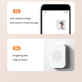 Miniatyrbillede 3 af 5: Videodørklokke med kamera, trådløs WiFi-videodørklokke med ringeklokke