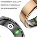 Miniatyrbild 2 av 5: Smart Ring för blodtryck, hälsa och aktivitetsövervakning - Blodsocker, sömn, hjärtfrekvens, 100% Ny svart black 9