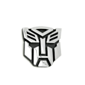 Pikkukuva 1 / 4: 1 Pari Autobots Autotarroja Kromi PVC Auton Logo Transformers Autobots Autotarvikkeet