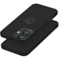 Pikkukuva 2 / 5: iPhone 16 Plus -kotelo, Pehmeä Mattainen Joustava Silikoninen Musta Black