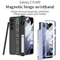 Pikkukuva 4 / 5: Z Fold 5 -kotelo, ohut PC-kotelo Samsung Galaxy Z Fold 5:lle magneettisella saranasuojalla, näytönsuojalla ja käsivarrella, vihreä_xx Green For Galaxy Z Fold 5