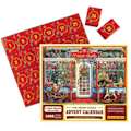 Miniatyrbild 1 av 3: Pussel-adventskalender 2023, 1008 pusselbitar 24 dagar julnedräkning adventskalendrar 1