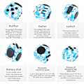 Miniatyrbild 3 av 5: 1:a Blå Anti-Stress Fidget Toy Cube Anti Stress Toy Decompression