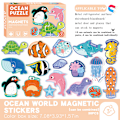 Miniatyrbilde 5 av 7: Magnetisk puslespill for barn 3~6 år, baby multi-tema bokstaver, dyr, tall, kognisjon, tidlig læring, opplysningspuslespill 8