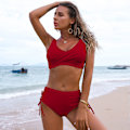Miniatyrbillede 3 af 4: Dames Badetøj Bikini Sæt Grøn M Kode