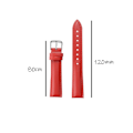 Miniatyrbillede 2 af 10: Urrem RØD 14MM Rød Red 14mm