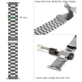 Miniatyrbild 5 av 5: Band kompatibel med Apple Watch Band 42/44/45mm Silver