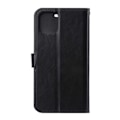 Miniatyrbillede 5 af 5: iPhone 13 Wallet Case Sort Læder Læderetui sort