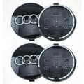 4 st Navkapslar för Audi-bilar med 68 mm ytterdiameter, kompatibla med A1, A3, A6, C5, Q7-FD10- D